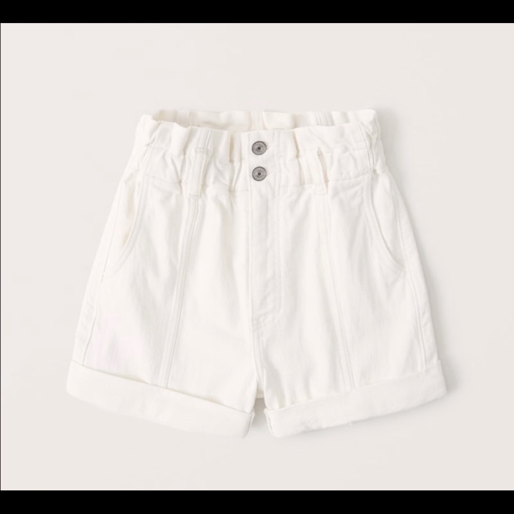 Abercrombie denim paperbag shorts